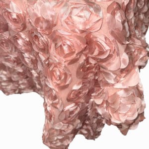 Rose Gold Table Cloth (Textured Rose Pattern)